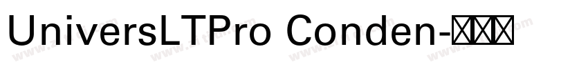 UniversLTPro Conden字体转换
